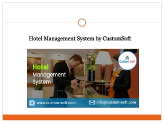 Best Hotel Management System by CustomSoft