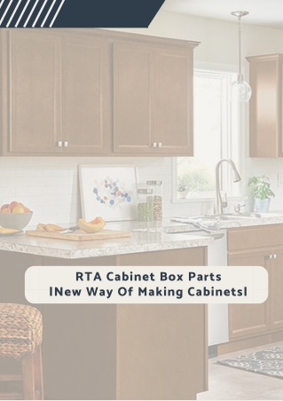 RTA Cabinet Box Parts- A New Way of Making Cabinets