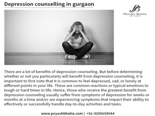 Depression Counselling in Gurgaon