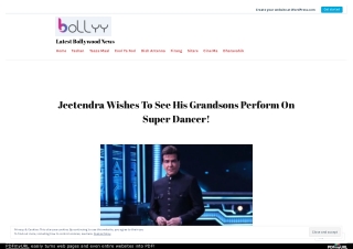 Jeetendra Wishes To See His Grandsons Perform On Super Dancer!