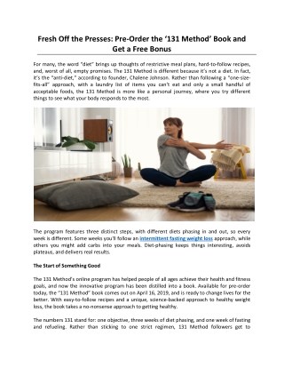 Fresh Off the Presses: Pre-Order the ‘131 Method’ Book and Get a Free Bonus