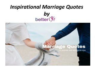Inspirational Marriage Quotes | Counselors for Relationships
