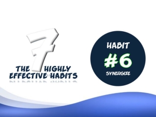 Habit #6 - Synergize!