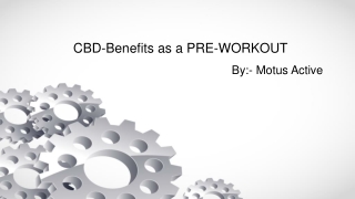CBD-Benefits as a PRE-WORKOUT
