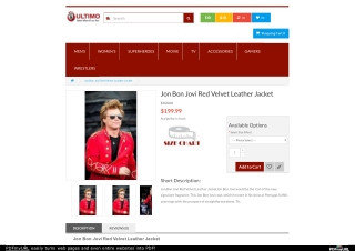 Jon Bon Jovi Red Leather Jacket