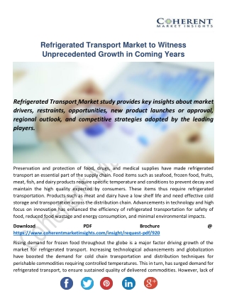 Refrigerated Transport Market