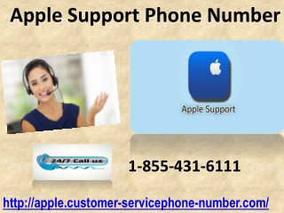 1-855-431-6111 is our Apple Support Phone Number