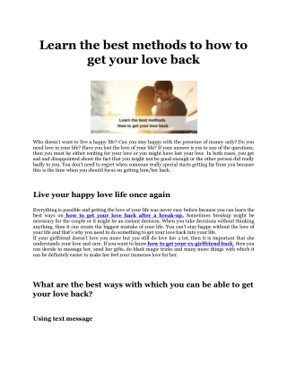 Learn the best methods to how to get your love back- Pandit kapil Sharma