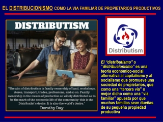 DISTRIBUTISMO