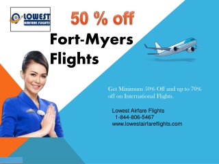 Flights to Fort Myers – 70% off
