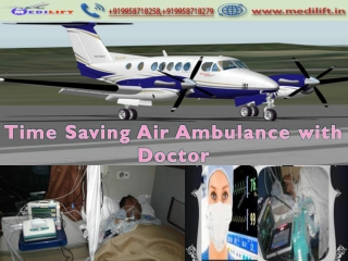Fast Patient Transfer Air Ambulance Service in Kolkata