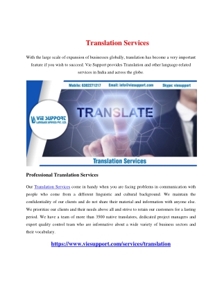 Translation Services