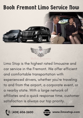 Book Fremont Limo Service Now