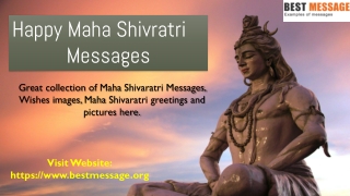 Happy Maha Shivratri Messages, Shivratri Wishes, Shivratri Greetings