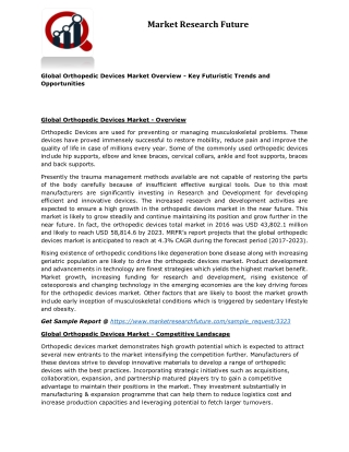 Orthopedic devices market 2019