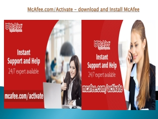 McAfee.com/Activate - download and Install McAfee