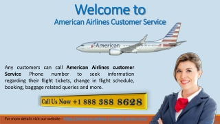 American Airlines Customer Service Phone Number -1-888-388-8628 Toll-Free