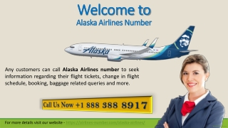 Alaska Airlines Customer Service -1-888-388-8917 Toll-Free Number