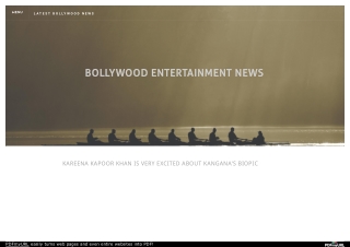 Kareena Kapoor Khan is very excited about Kangana's biopic