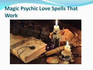 Magic Psychic Love Spells That Work