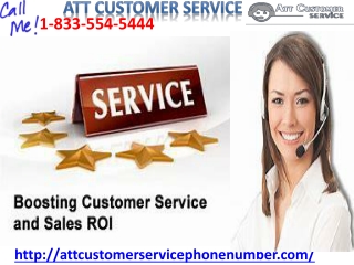 ATT Customer Service is round the clock reachable 1-833-554-5444