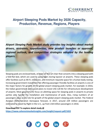 Key Foresights on How Airport Sleeping Pods Market will Evolve During 2016-2026