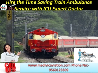 Hire the Time Saving Train Ambulance Service in Lucknow