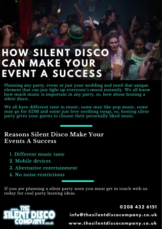 How Silent Disco Make Your Events a Success