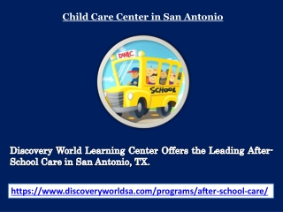 Child Care Center in San Antonio