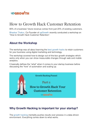 How to Growth Hack Customer Retention