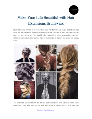 Make Your Life Beautiful with Hair Extensions Brunswick