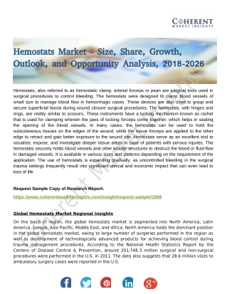 Hemostats Market To Witness Significant Growth By 2026