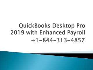 QuickBooks Desktop Pro 2019 with Enhanced Payroll