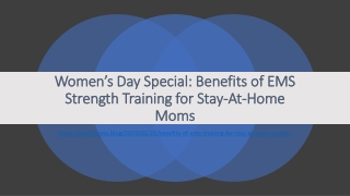 Benefits of EMS Training for Stay-At-Home Moms