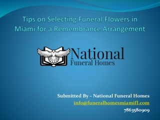 Tips on Selecting Funeral Flowers – National Funeral Homes