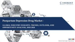 Postpartum Depression Drug Market – Global Industry, Size, Analysis and Forecast 2018 – 2026