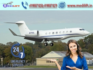 Hire Medical Emergency Air Ambulance Service in Dibrugarh