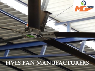 HVLS Fan Manufacturers