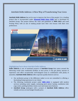 Antriksh Delhi Address – A New Path to Transform Your Lives