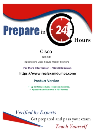 Pass 300-209 Final Test - Cisco 300-209 Exam Best Study Guide Realexamdumps.com