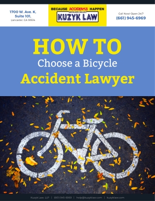 How to Choose a Bicycle Accident Lawyer