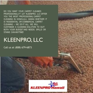 Cleaning Services in Honolulu