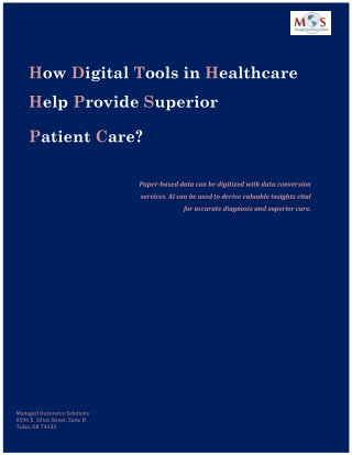 How Digital Tools in Healthcare Help Provide Superior Patient Care