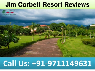 Jim Corbett Resort Reviews