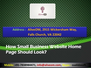 How Small Business Website Home Page Should Look?