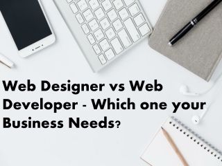 Web Designer vs Web Developer - Which one your Business Needs?