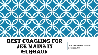 Best Coaching for JEE MAINS in Gurgaon