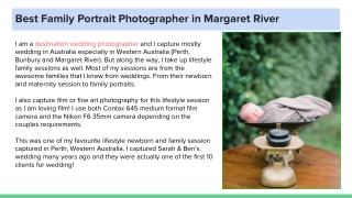 Best Family Portrait Photographer in Margaret River