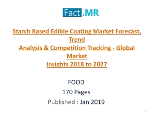 Starch Based Edible Coating Market Forecast, - Global Market Insights 2018 to 2027.pptx