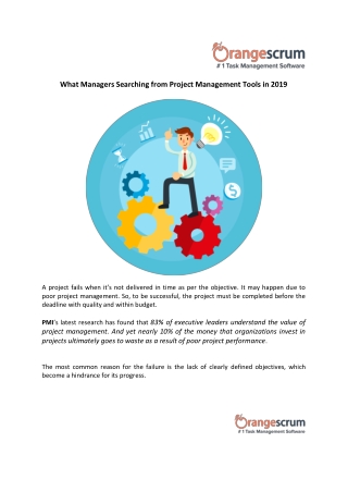 What Managers Searching from Project Management Tools in 2019